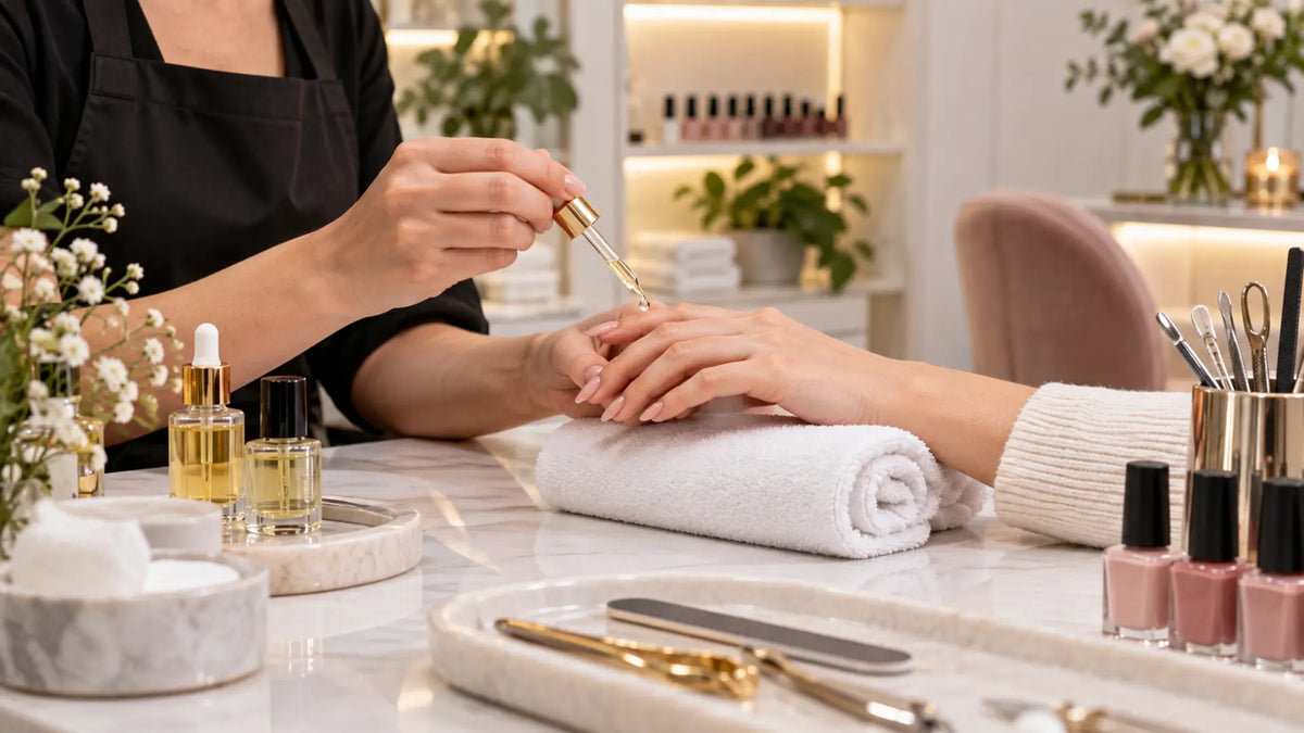 Premium nail studio editorial: Cuticle Oil