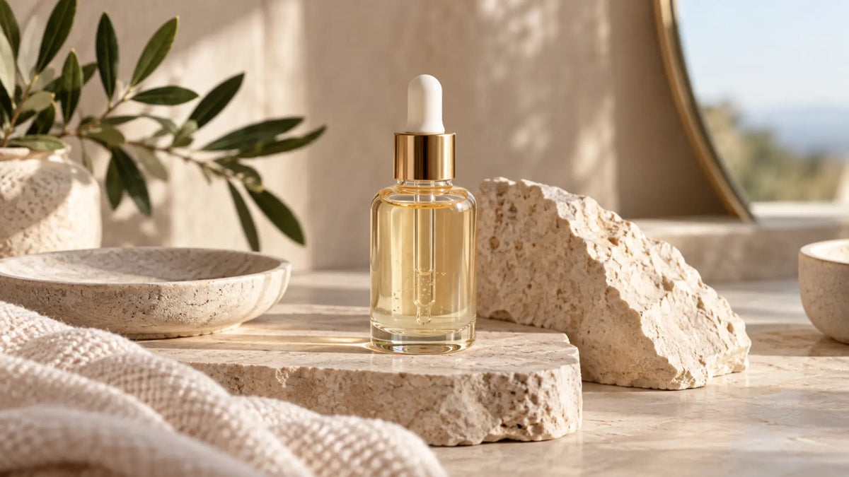 Skincare editorial in soft natural light: Retinol