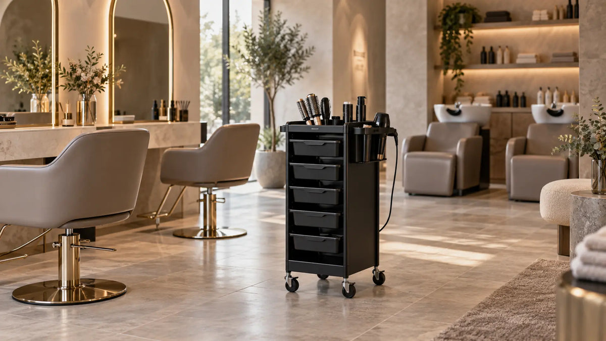 Premium professional salon interior: Salon Trolley Dimensions
