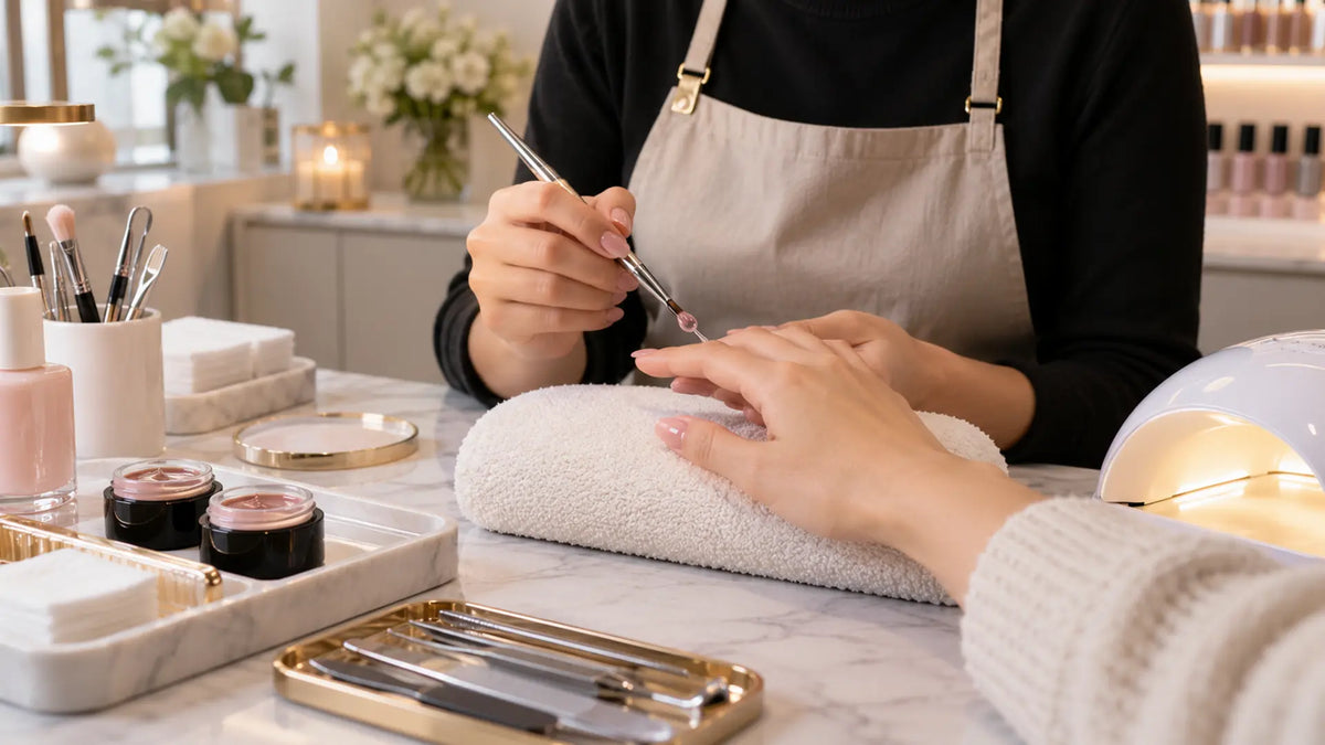 Premium nail studio editorial: Self-Levelling Builder Gel