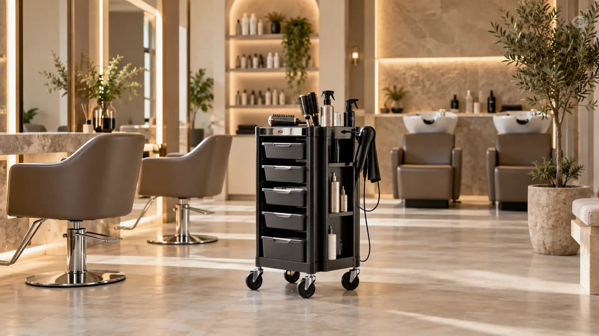 Premium professional salon interior: Professional Hairdressing Trolleys