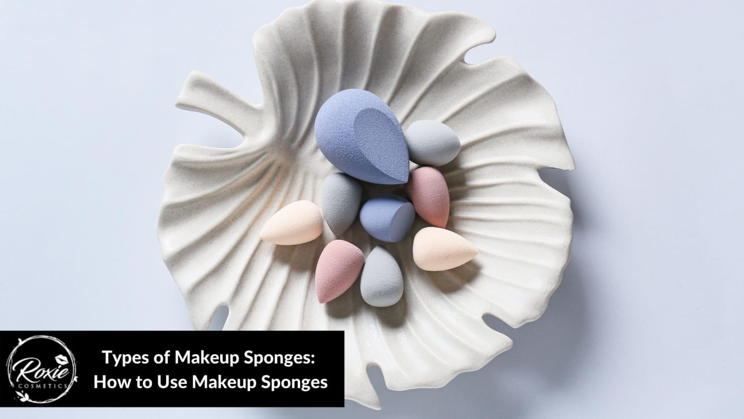 Economy white latex-free wedge makeup sponges