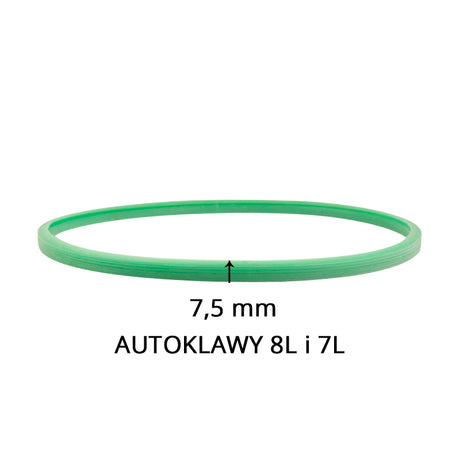 Silicone gasket for autoclaves wax 7l and 8l green 7.5 mm
