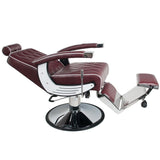 Gabbiano barber chair imperial maroon