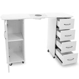 ACTIVESHOP Desk 2027 with two white cabinets