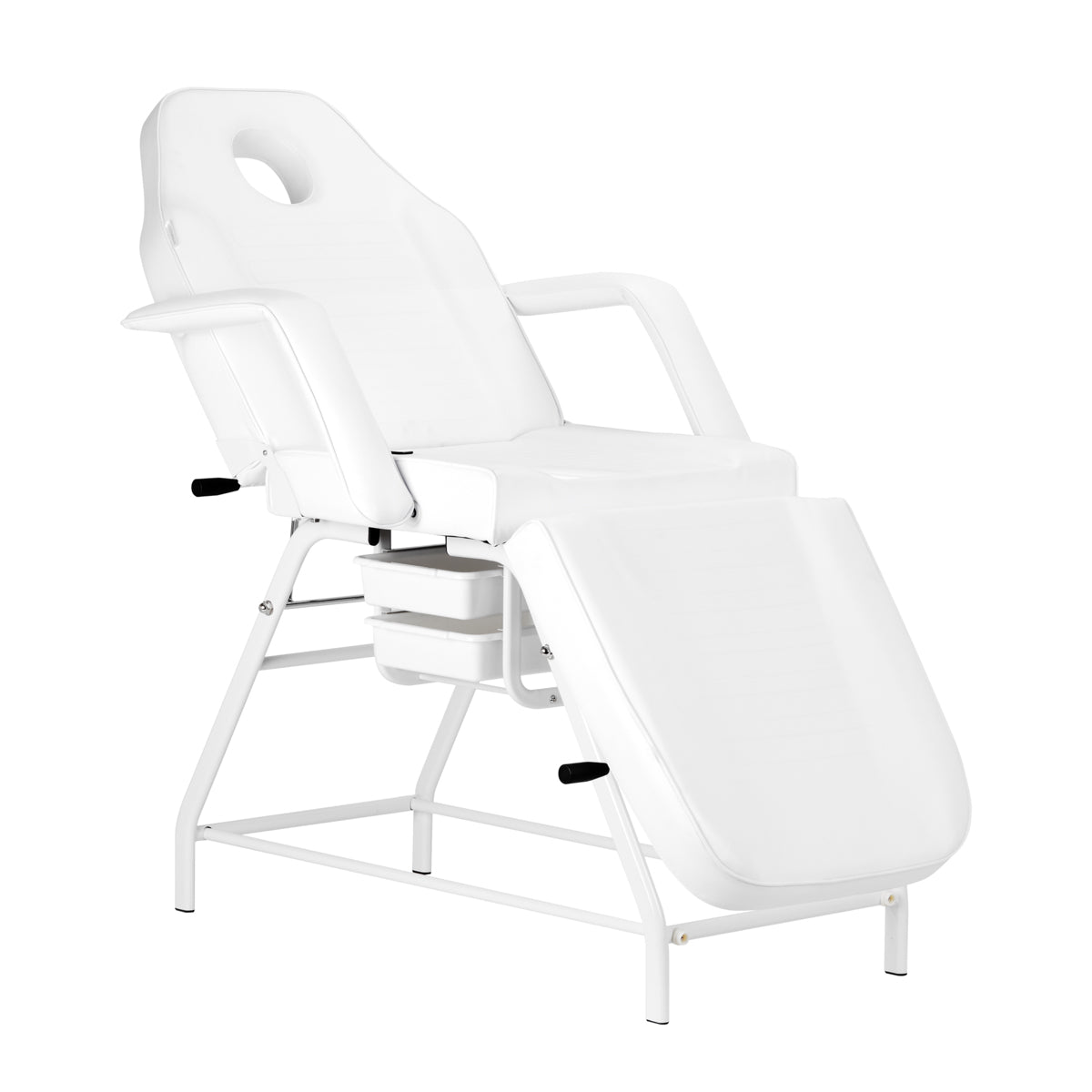 Salon Set - Cosmetic Chair 557A with Cuvette White | Terry Sheet Cover & Cosmetic Table for Device 090