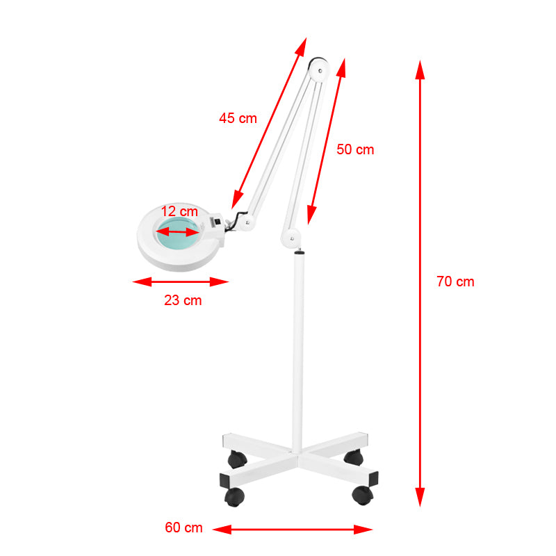 ACTIVESHOP S4 LED magnifier lamp + LED tripod reg. light intensity