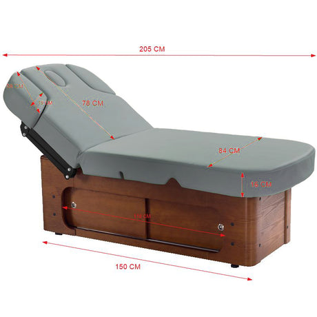 Spa cosmetic bed azzurro wood 361a 4 strong. heated