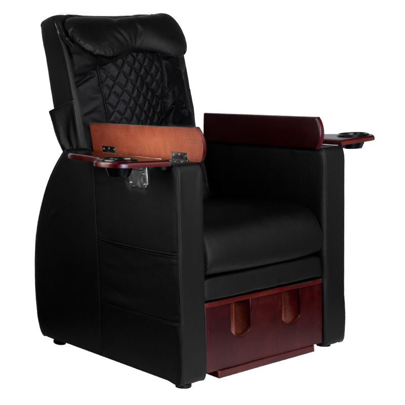 Spa chair for pedicure with back massage azzurro 101 black