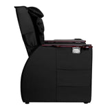 Spa chair for pedicure with back massage azzurro 101 black