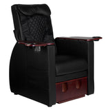 Spa chair for pedicure with back massage azzurro 101 black