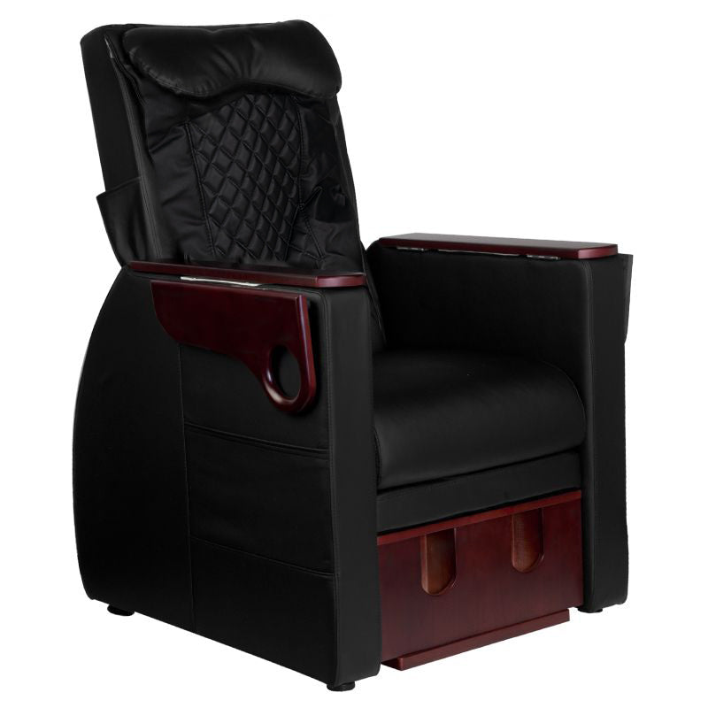 Spa chair for pedicure with back massage azzurro 101 black