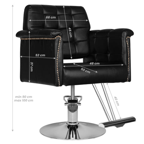 Hair system hairdressing chair hs48 black