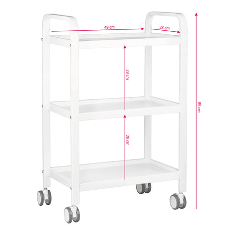 ACTIVESHOP table -  cosmetic trolley Hs09 white