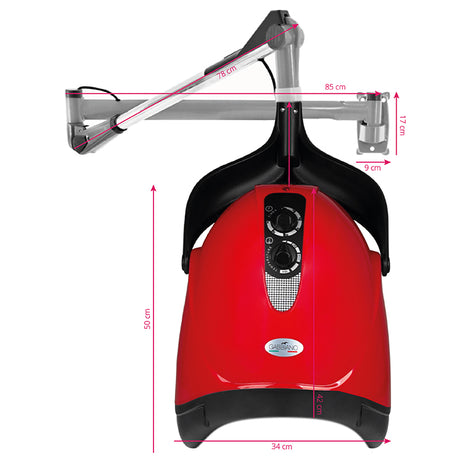 Gabbiano hanging dryer hood DX-201w one speed red