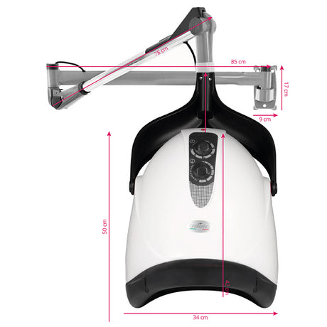 Gabbiano hanging dryer hood DX-201w one speed white