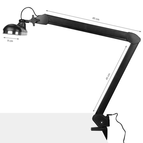 Elegante LED workshop lamp 801 l with a vice reg. black light intensity