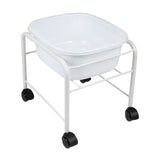 ACTIVESHOP Simple pedicure tray with white wheels