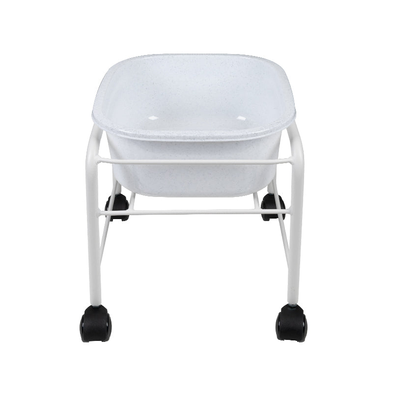 ACTIVESHOP Simple pedicure tray with white wheels