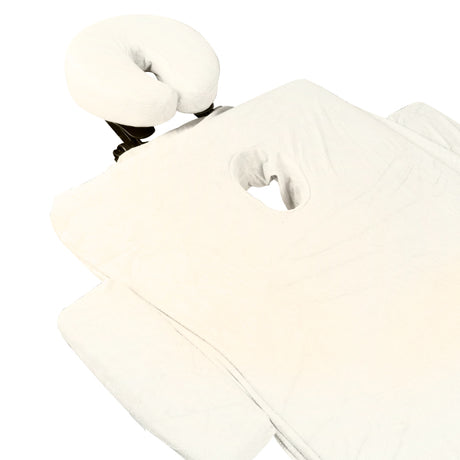ACTIVESHOP TERRY BED SHEET COMFORT WHITE SET