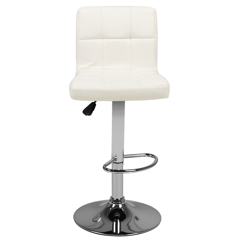 ACTIVESHOP Bar stool m06 quilted adjustable white