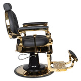 Gabbiano Barber Chair Claudius black and gold