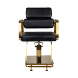 Gabbiano Black Hydraulic Chair porto gold