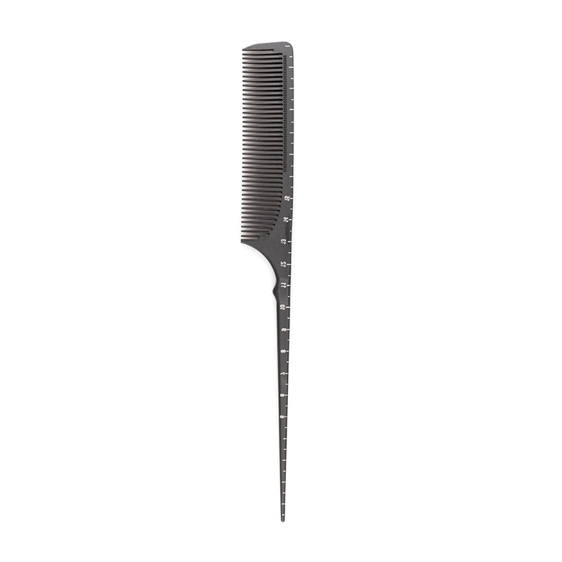 ACTIVESHOP Comb with measuring tape carbon plastic skewer F-11