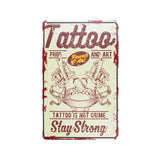 Tattoo Studio Decorative Board TA109 'Tattoo is not a Crime'