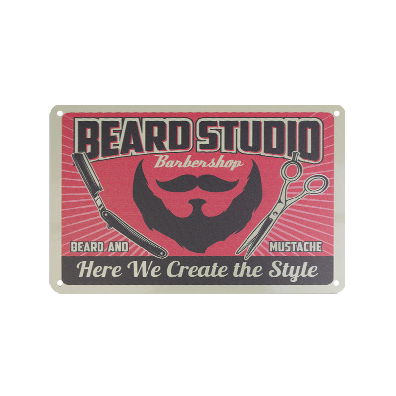 Decorative Plaque for Barber Shop B003 'Beard Studio'