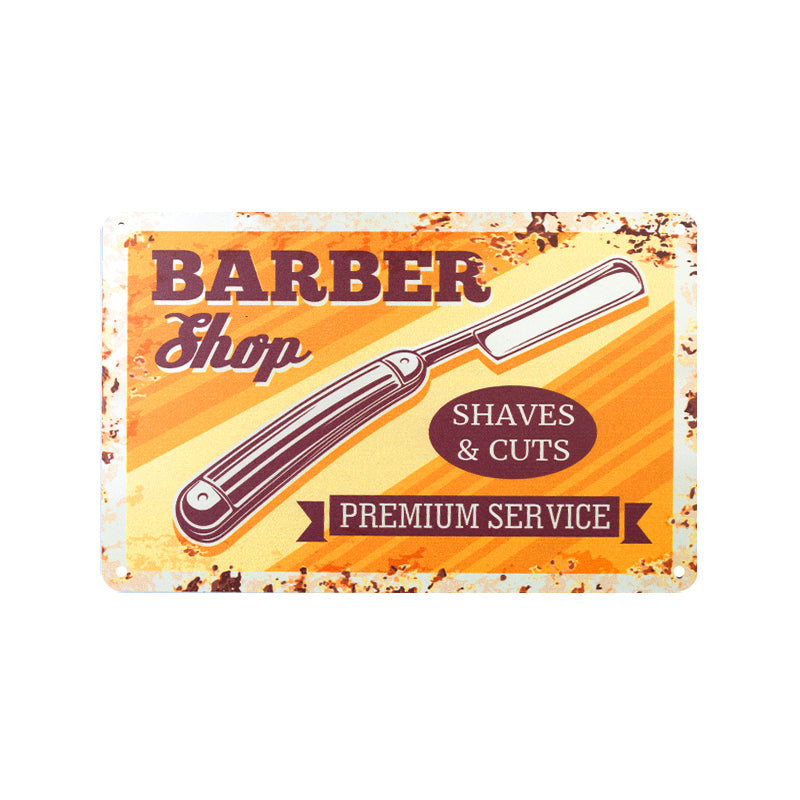 Decorative Plaque for Barber Shop B012 'Shaves & Cuts'