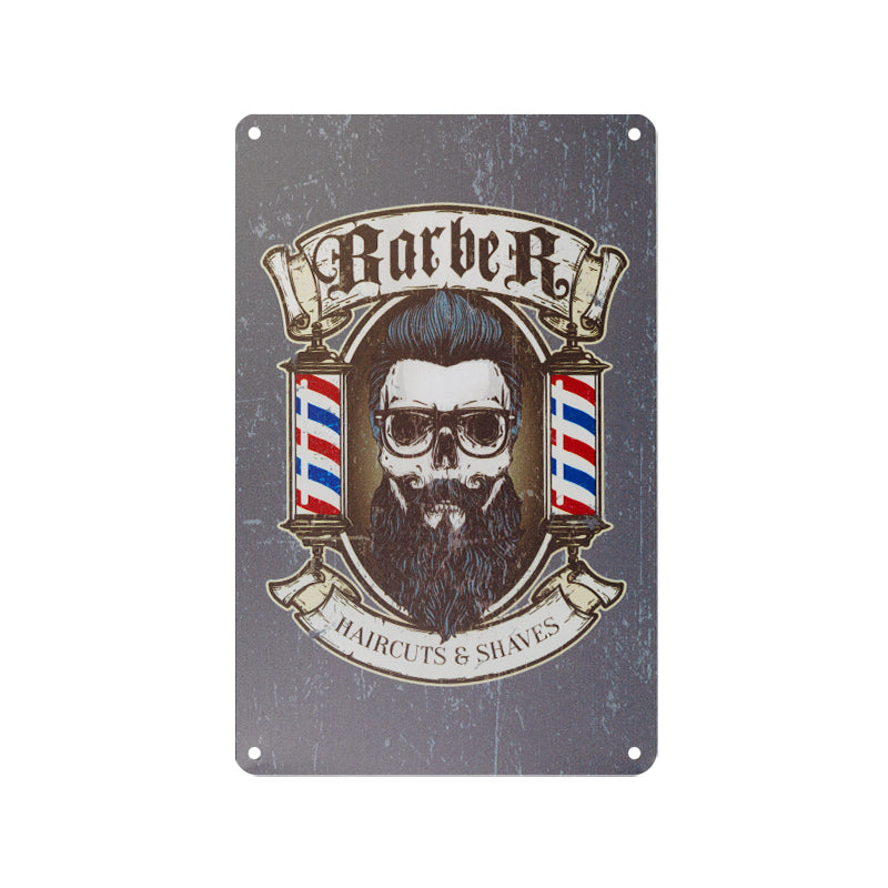 Decorative Plaque for Barber Shop B014 'Barber Haircuts & Shaves'