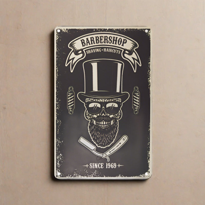 Decorative Plaque for Barber Shop B059 'Barbershop'