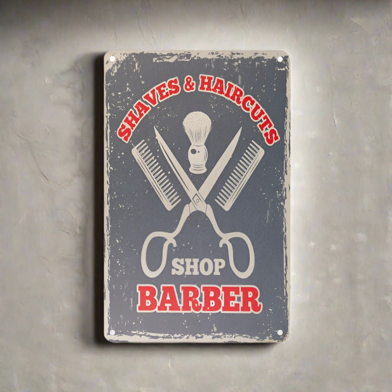 ACTIVESHOP Decorative plaque barber b064