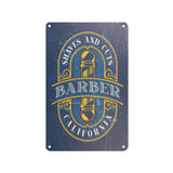 Decorative Plaque for Barber Shop B076 'Shaves & Cuts California'