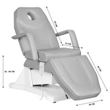 ACTIVESHOP ELECTRIC COSMETIC CHAIR SOFT 1 MOTOR. GRAY