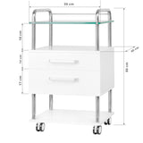 Podiatry Beauty Trolley 6052 White