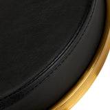 ACTIVESHOP COSMETIC STOOL H4 GOLDEN BLACK