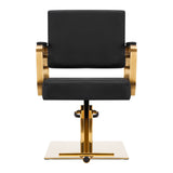 Gabbiano Hairdressing Chair Avila Black Gold