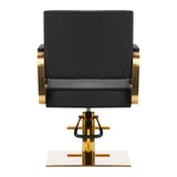 Gabbiano Hairdressing Chair Avila Black Gold