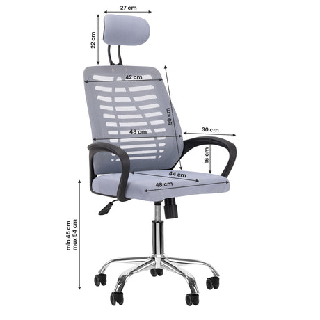 ActiveShop Office / Manicure Chair QS-02 Grey