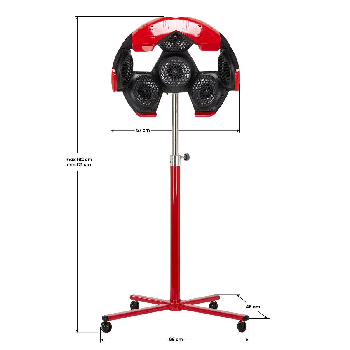 GABBIANO STANDING INFRAZONE 828 10 HEADS RED