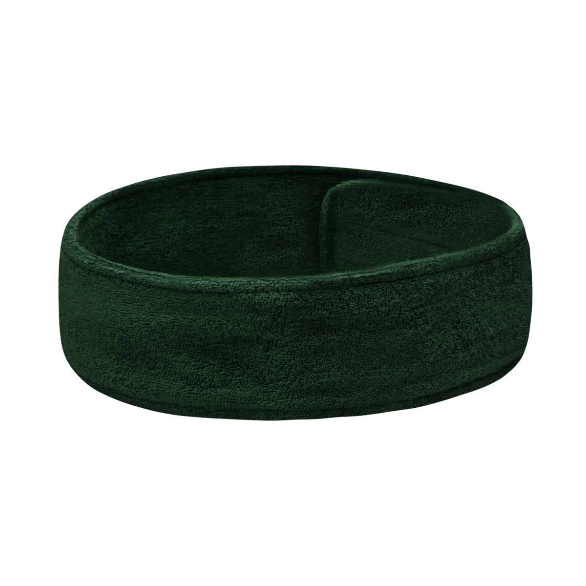 Cosmetic Headband High-Quality Terry Fabric Bottle Green