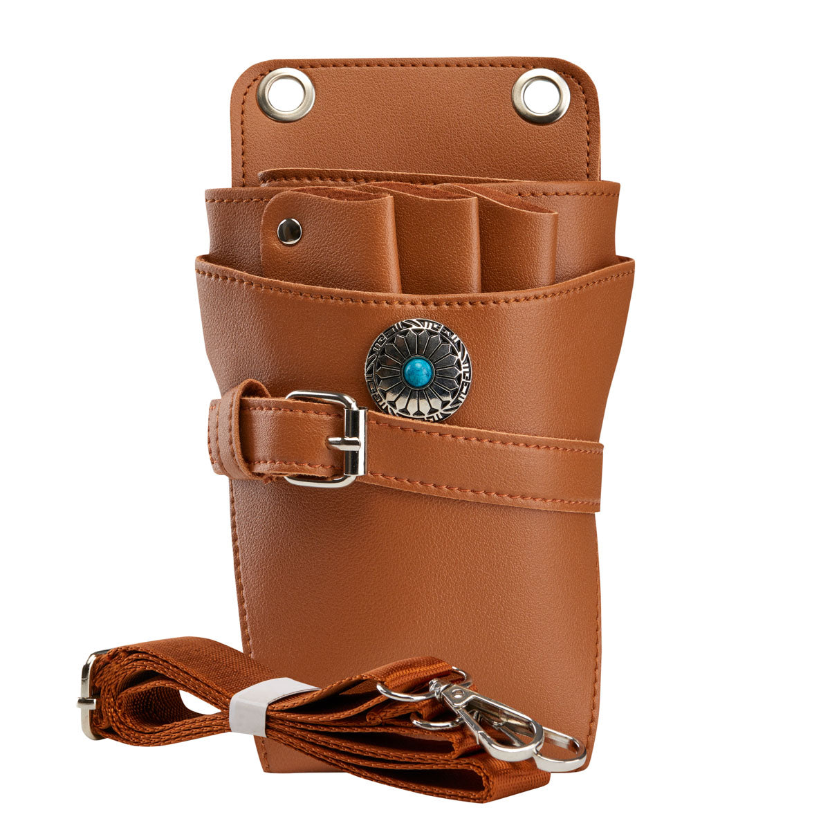 ACTIVESHOP HOLSTER BELT FOR HAIR SCISSORS T14 BROWN