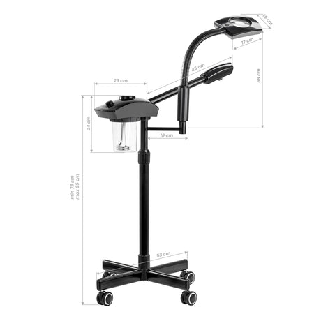 Giovanni Vapozone with magnifier lamp D-21 black