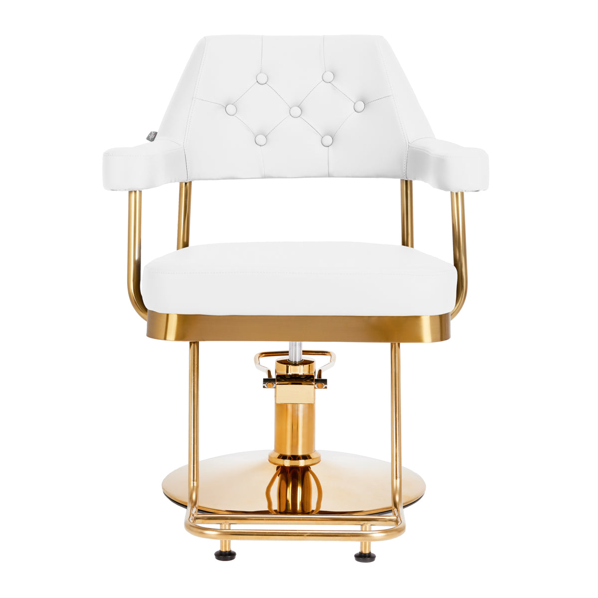 Gabbiano Hairdressing Chair Granda Gold & White