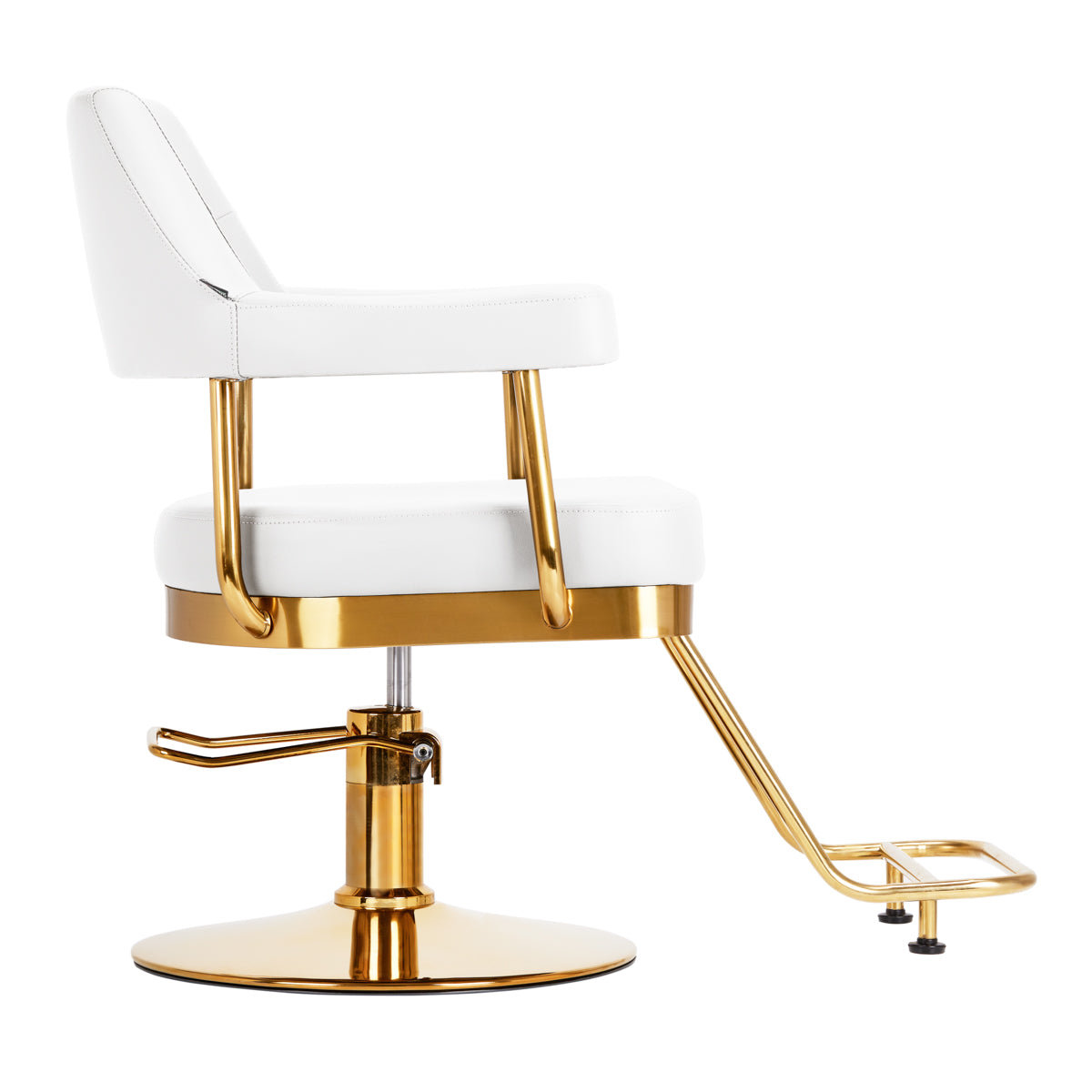 Gabbiano Hairdressing Chair Granda Gold & White