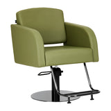 Hairdressing chair Gabbiano Turyn green black