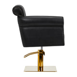Gabbiano Berlin Hairdressing Chair Black & Gold