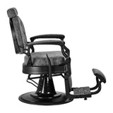 Gabbiano Barber Chair President Old Leather Gray